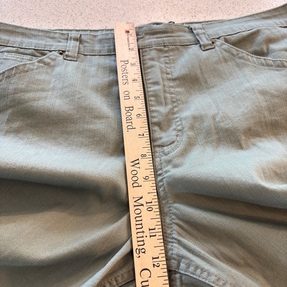 Gloria Vanderbilt Womens Olive Green Jeans Plus Size 18 Capri Stretch Denim - Picture 9 of 13